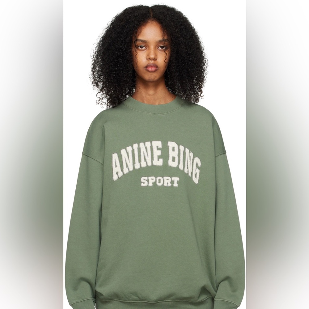 ANINE BING Green Tyler Sweatshirt